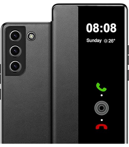 Amazon.com: Samsung Galaxy S21+ Case, S-View Flip Cover